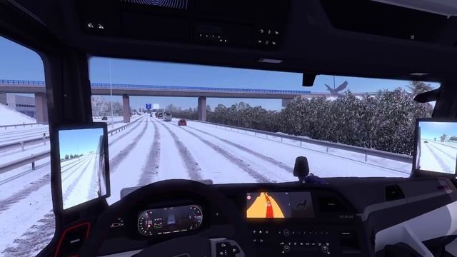 Euro Truck Simulator 2.Покатушки зимой №4.