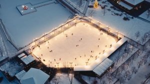 Новогодние огни Санкт-Петербурга, снятые с помощью беспилотника Декабрь 2024