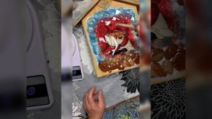 21-12-2024 вешалка в смешанной технике- декупаж и эпоксидная смола