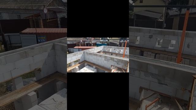 Заливка армопояса 1 этажа