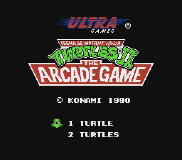 Teenage Mutant Ninja Turtles II: The Arcade Game [2 Players] [NES] [4K]