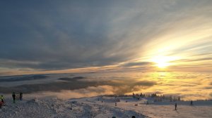 "Поехавшие" выше облаков в Шерегеш