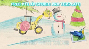 Free PTE AV Studio project - Christmas Painted Slideshow ID 30102022