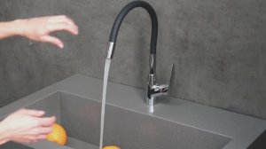 Смеситель Lemark Linara LM0415C-Black для кухни с гибким изливом