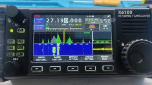 Xiegu X6100 прохождение на 27 МГц.