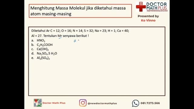 Menghitung Massa Atom dan Massa Molekul Relatif (Kimia kelas 10) смотреть онлайн