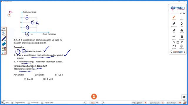 Atom ve Periyodik Cetvel Soru Çözümü -3 ( YES - 9. Sınıf -TYT ) смотреть онлайн