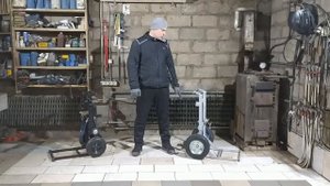 Тележка повышенной проходимости для моторов.