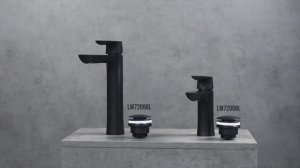 Смеситель Lemark Ursus LM7206BL, LM7209BL для раковины монолитный