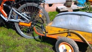 Прицепное устройство для велотележки