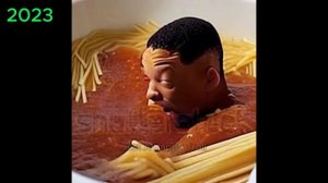 Will Smith Eating Spaghetti AI Video - (2023 vs 2024)
