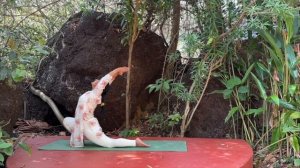 "Чандра Намаскар" или "Приветствие Луне" с Виной Ачария