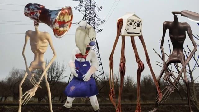 Сиреноголовый Гренни Картун Кэт Трубоголовый Лампоголовый Великая мать мегафон и другие монстры Scp