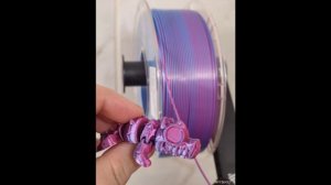 Двухцветный пластик для 3D принтера RITTSUN Rose Red Light Blue (розово-сиреневый) | #Обзор