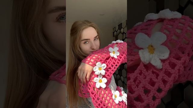 Как вам самая летняя кофта-сетка?  #вязание #shorts #кофтасетка #вязаниекрючком #knitting
