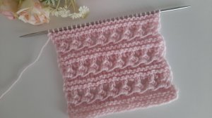 Очаровательныей ажурный узор для кардигана, шапки..