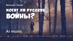 Хотят ли русские войны? (военная песня) - Artificial Intelligence (AI) music, video
