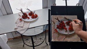 калина на тарелке
