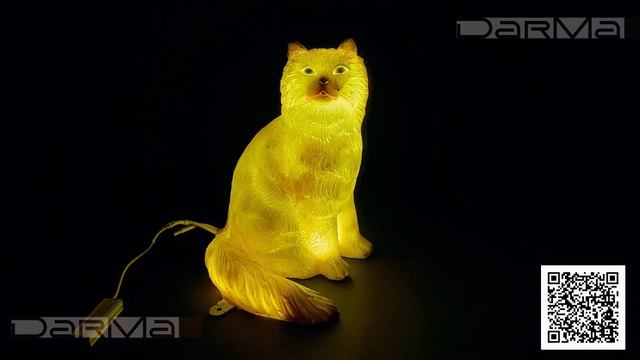 Световая фигура 3D "Персидская Кошка 3D" DarMa, белый тёплый, фиксинг (постоянное свечение) смотреть онлайн