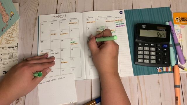 March Budget Calendar Set-up | #tiffanysplans #budgetcalendar смотреть онлайн