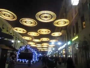 Фестиваль Рождественский свет 2016. Праздничная новогодняя иллюминация.