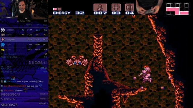 Super Metroid low% ice in 48:55 (0:36 IGT) смотреть онлайн