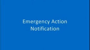 Emergency Action Notification Based On The Sum Of All Fears