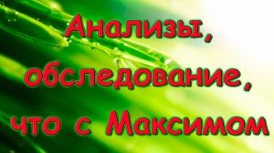 О здоровье. Что с Максимом. Обследование Тани и Бори. (12.24г.) Семья Бровченко.