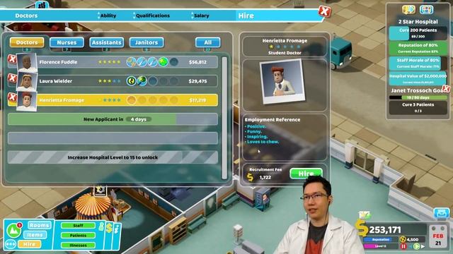 Two Point Hospital ► Mission 13 - Rotting Hill 3 Stars! - [Gameplay & Playthrough]