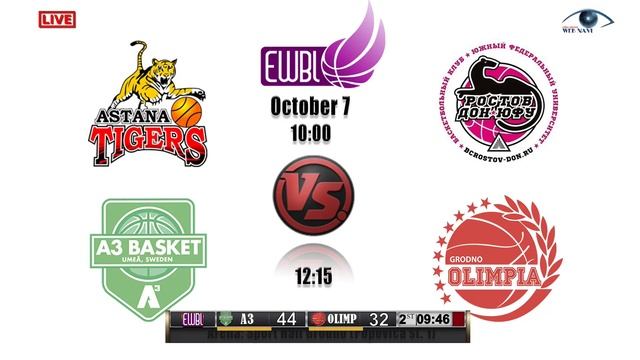 A3 Basket vs Olimpia Grodno 07.10.2018 смотреть онлайн