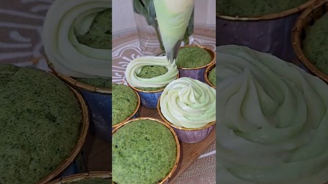 #Кексы со шпинатом#Полезная выпечка#Кексы к чаю#