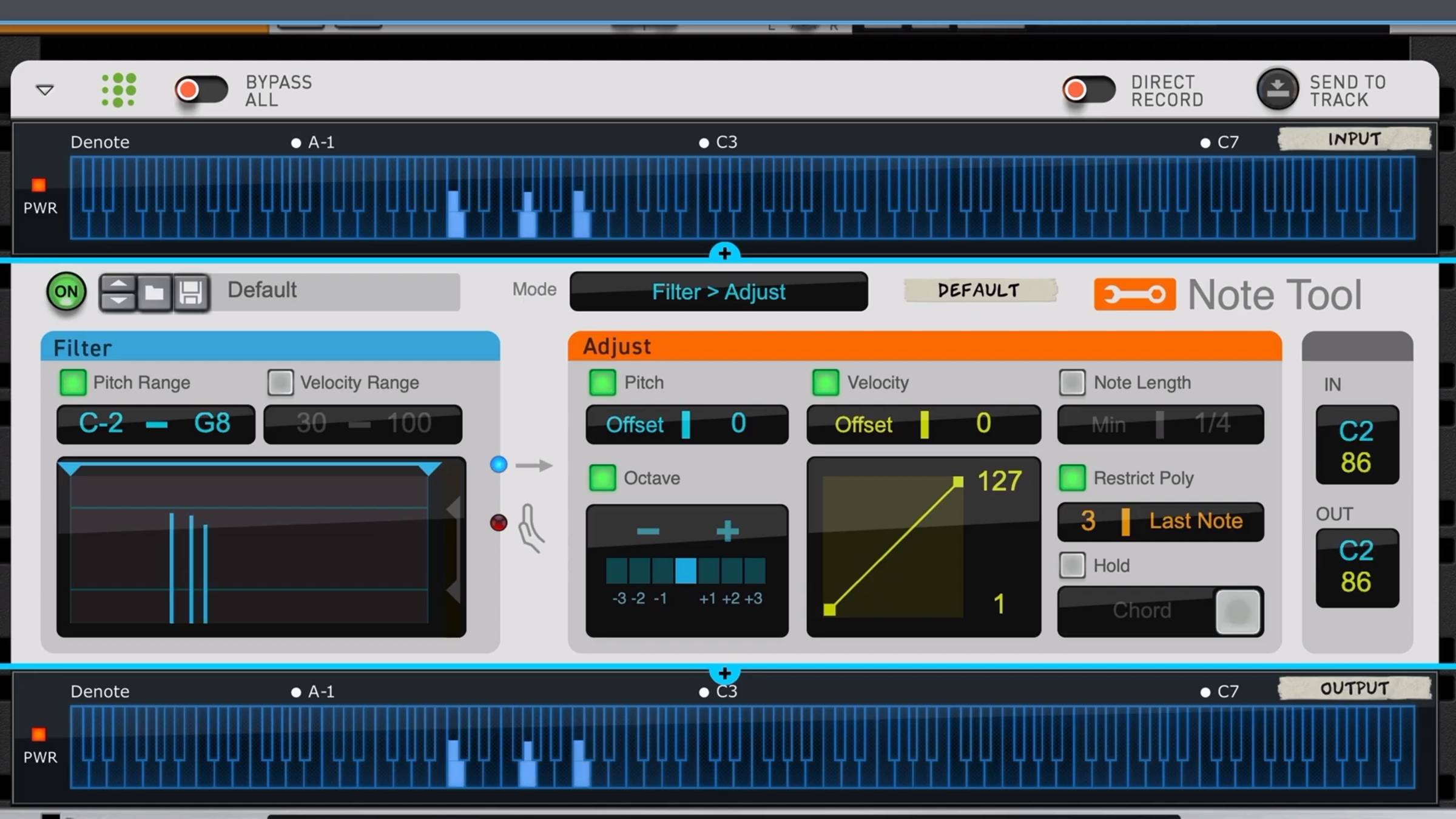 Reason Player MIDI FX: Note Tool & Random Tool