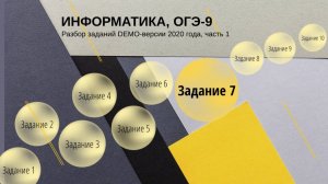 Задание 7 ОГЭ по информатике из демо-версии 2020 года, решение.