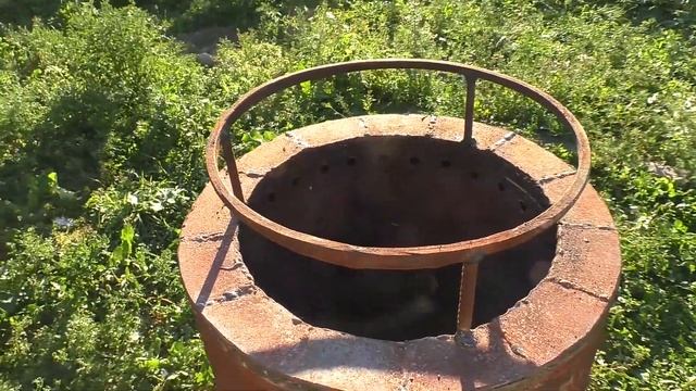 Уличная печь из баллонов своими руками