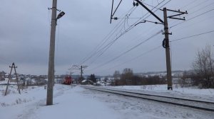 Электровоз ЭП2К-095 с поездом №144Н Новосибирск - Томск