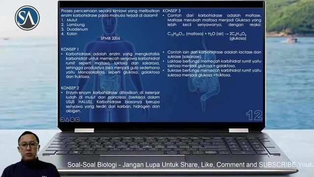 Pembahasan Soal UTBKSBMPTN Biologi Terbaru : Sistem Pencernaan Part 2