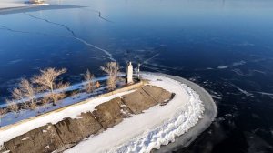 Волга во льду на dji mini 4 pro