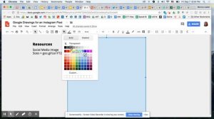 Using Google Drawings for Instagram Posts