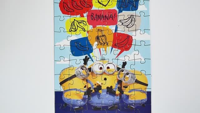 Миньоны Грювитация Собираем пазлы для детей Minions banana Puzzle Раскрашка ТВ смотреть онлайн