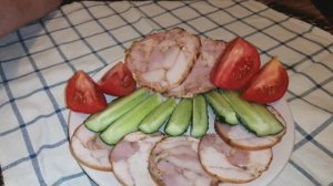 Куриный Рулет(Орех) Копчено-Вареный/Домашняя Колбаса из Курицы/Куриная Ветчина/Без Желатина/(0+)