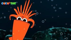 If a giant octopus and a giant squid fight, who will win? 2ㅣsea animals for kidsㅣCoCosToy