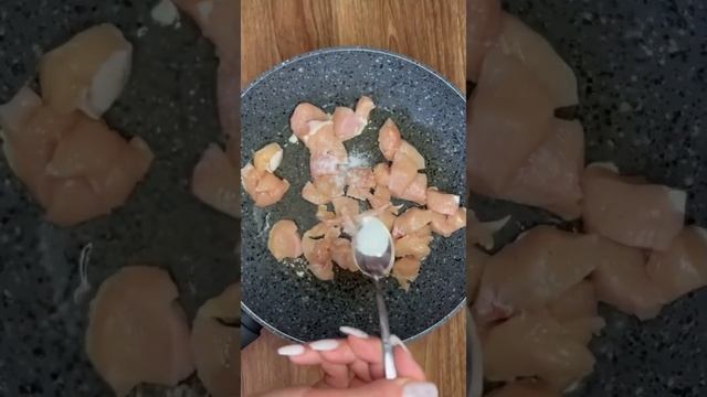 Паста з курячою грудкою #рецепт #кулінарія