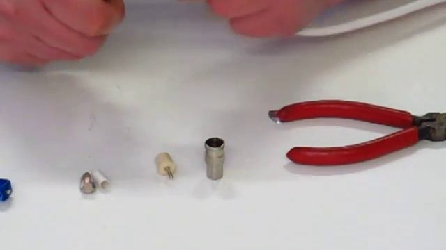 Male Coax / Coaxial Plug Fitting Demonstration