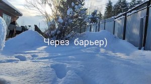 Минипогрузчик экскаватор первая версия. Уборка снега.