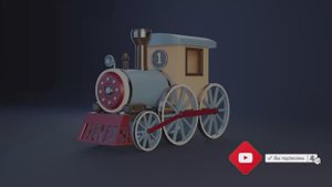 Моделирование поезда - Blender 3D — Modeling Train Timelapse