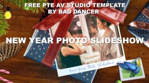 Free PTE AV Studio Pro Template - New Year Photo Slideshow ID 09112022