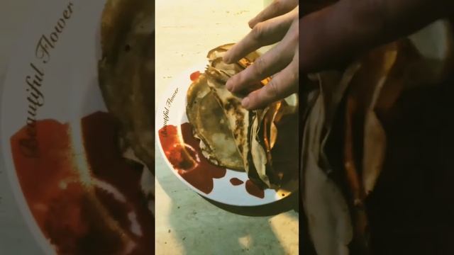 NALEŚNIKI z mięsem. Блины с мясом