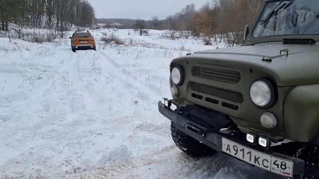 Зимний тест драйв Двух Рено Дастер 2021 - 2022 и Уаза смотреть онлайн