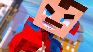 СОСЕД - ЧЕЛОВЕК ПАУК! ПРИВЕТ СОСЕД В МАЙНКРАФТ [перезалив]