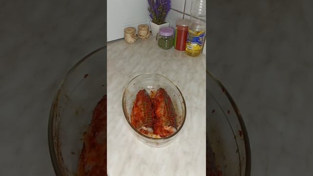 когда захотелось вкусной рыбки на ужин - СКУМБРИЯ В ДУХОВКЕ #скумбрия